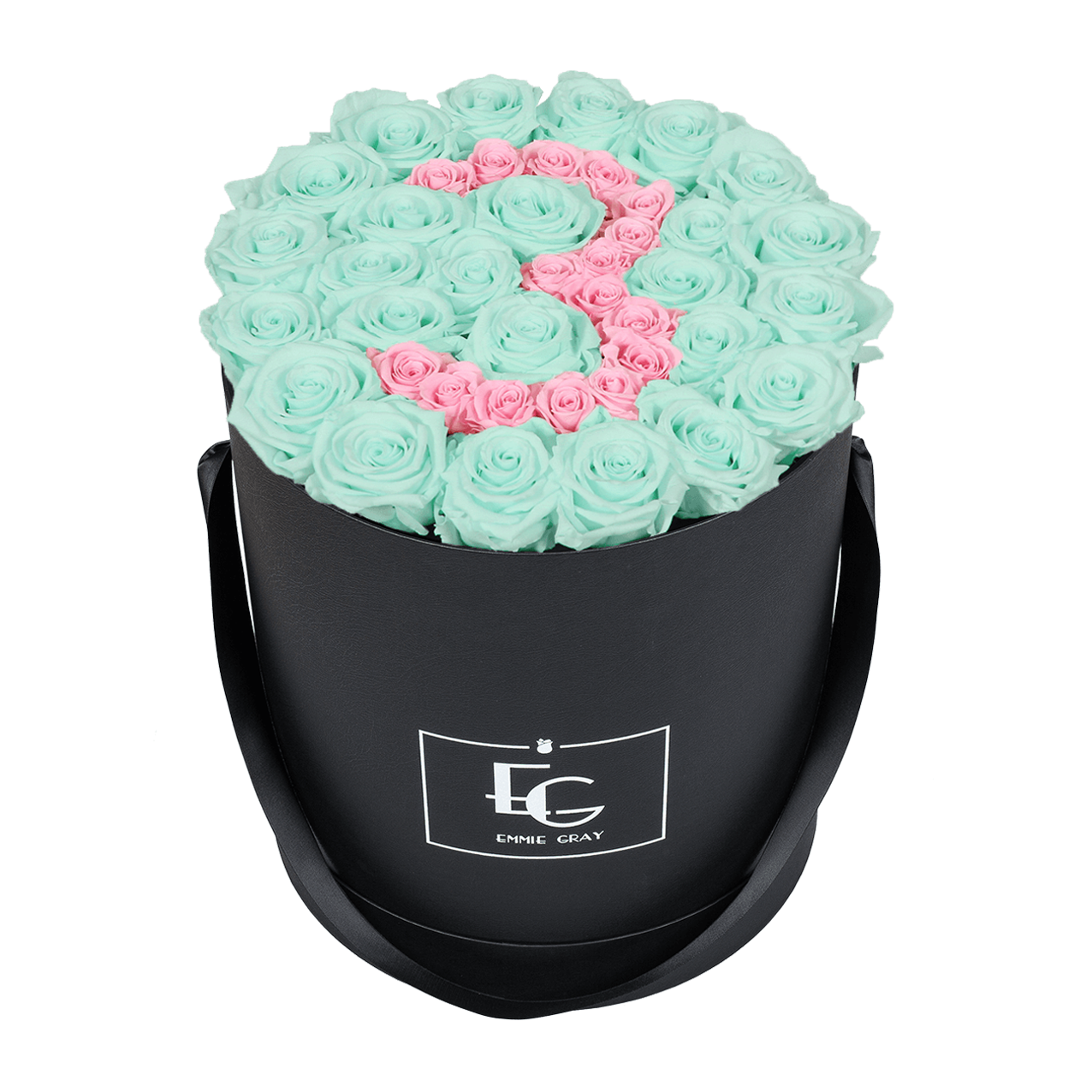 NUMBER INFINITY ROSEBOX | MINTY GREEN & BRIDAL PINK | L
