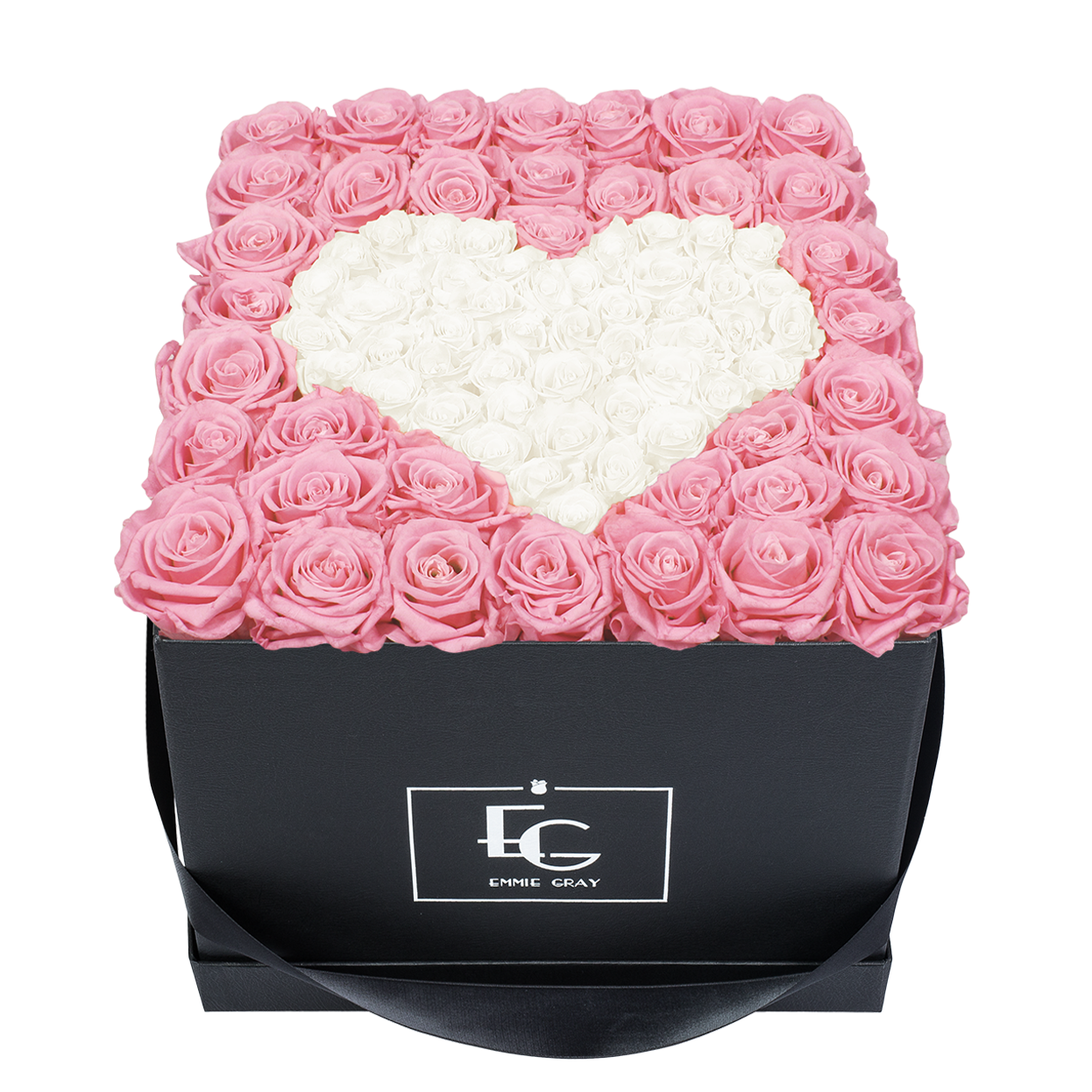 HEART SYMBOL INFINITY ROSEBOX | BRIDAL PINK & PURE WHITE | L HEART SYMBOL INFINITY ROSEBOX | BRIDAL PINK & PURE WHITE | L