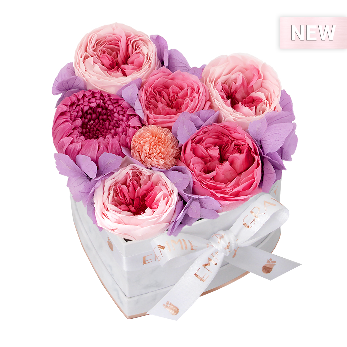 Mix Infinity Rosebox | Bridal Pink, Baby Lilli & Baby Pink | S