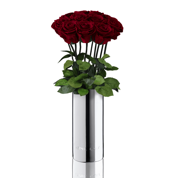 Classic Vase Set | Burgundy | 10 ROSES