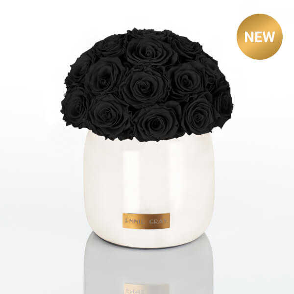 Premium Off White Metallic Infinity | Black Beauty | M
