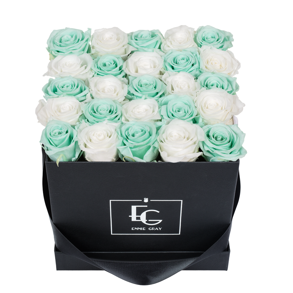 MIX INFINITY ROSEBOX | MINTY GREEN & PURE WHITE | M