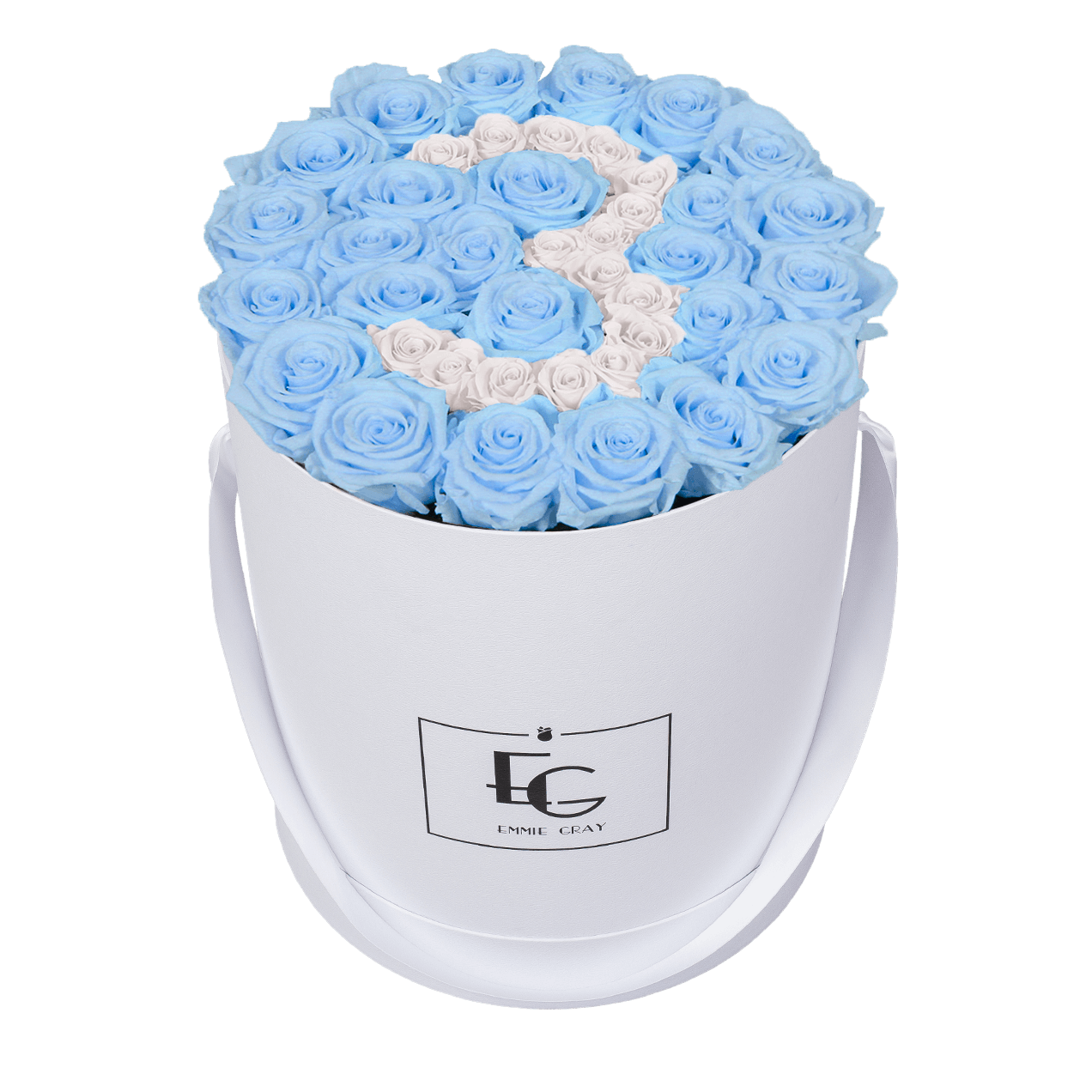 NUMBER INFINITY ROSEBOX | BABY BLUE & PURE WHITE | L NUMBER INFINITY ROSEBOX | BABY BLUE & PURE WHITE | L