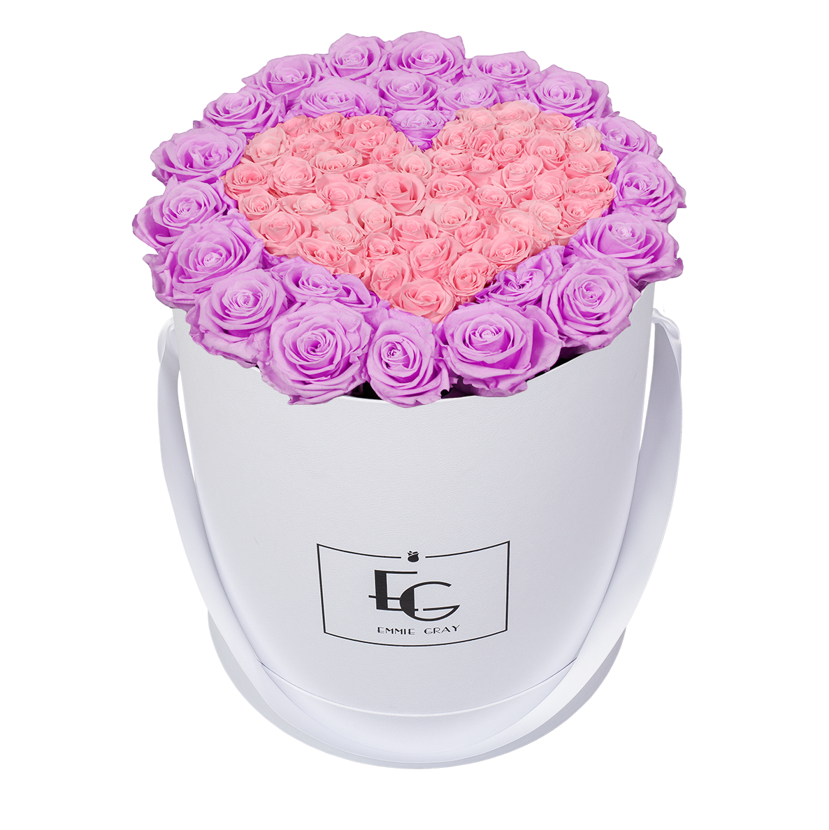 HEART SYMBOL INFINITY ROSEBOX | BABY LILLI & BRIDAL PINK | L