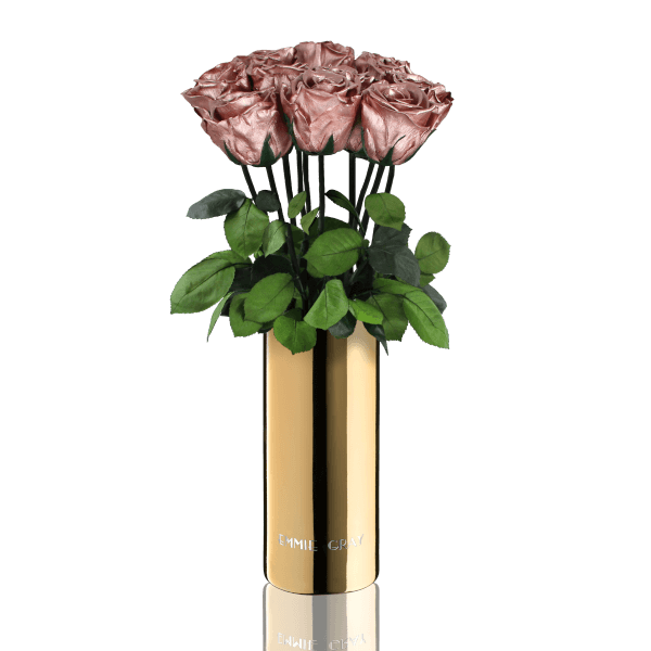 Classic Vase Set | Rose Gold | 10 ROSES