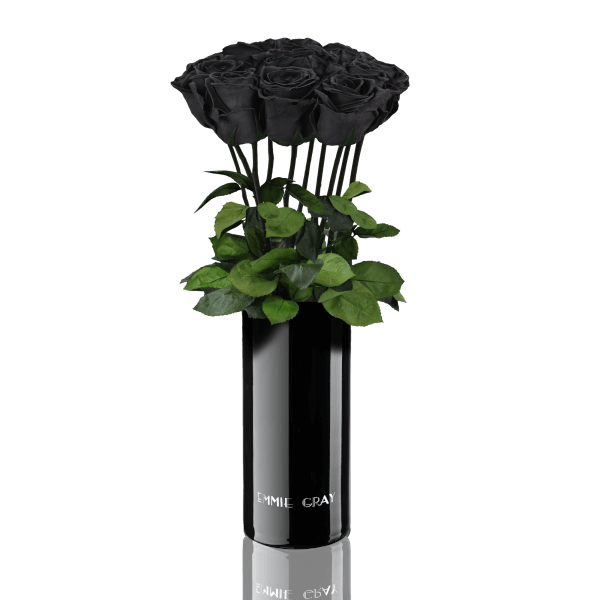 Classic Vase Set | Black Beauty | 10 ROSES