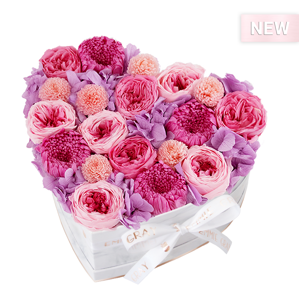 Mix Infinity Rosebox | Bridal Pink, Baby Lilli & Baby Pink | M