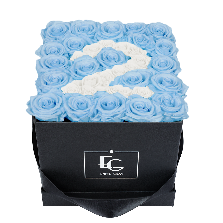 NUMBER INFINITY ROSEBOX | BABY BLUE & PURE WHITE | M NUMBER INFINITY ROSEBOX | BABY BLUE & PURE WHITE | M