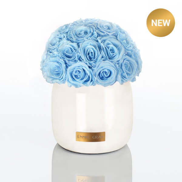 Premium Off White Metallic Infinity | Baby Blue | M