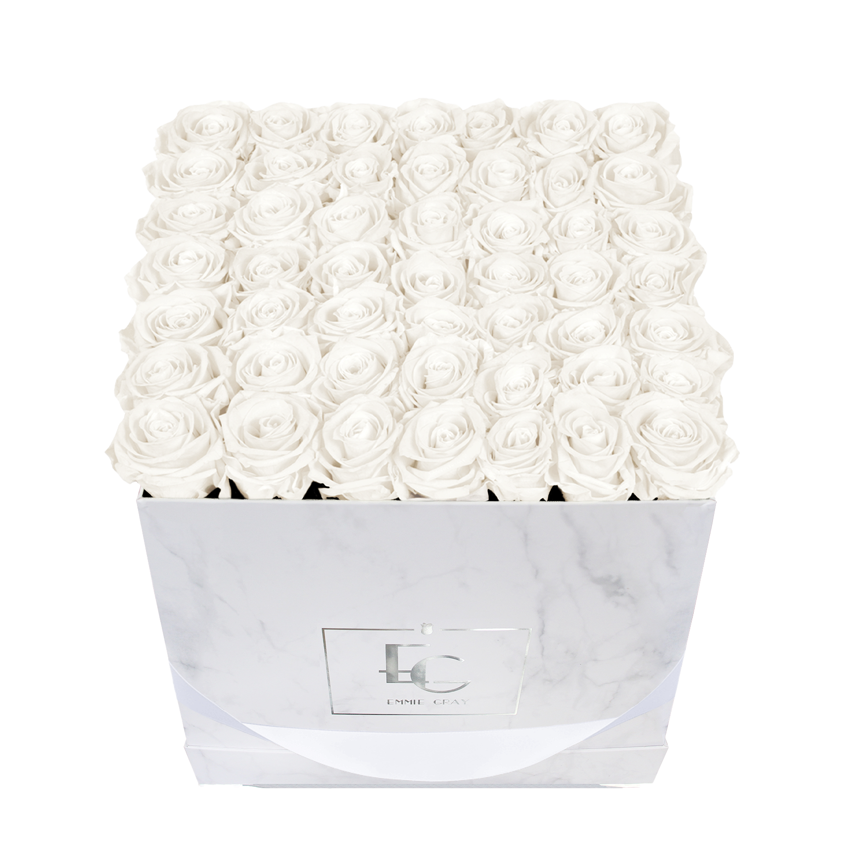 Classic Infinity Rosebox | Pure White | L