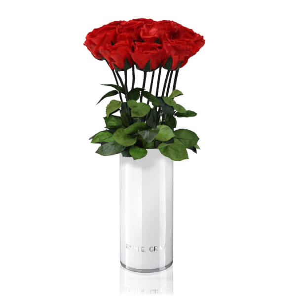 Classic Vase Set | Vibrant Red | 10 ROSES