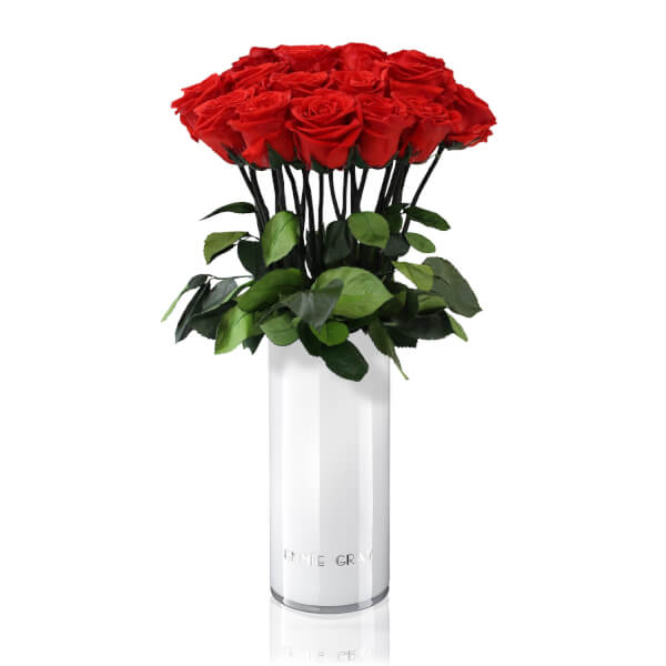 Classic Vase Set | Vibrant Red | 15 ROSES