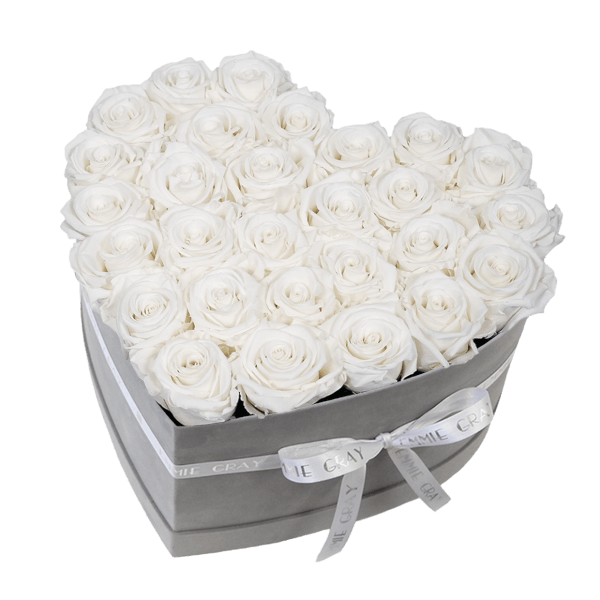 Classic Infinity Rosebox | Pure White | L