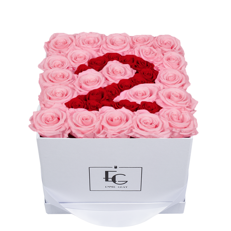 NUMBER INFINITY ROSEBOX | BRIDAL PINK & VIBRANT RED | M NUMBER INFINITY ROSEBOX | BRIDAL PINK & VIBRANT RED | M