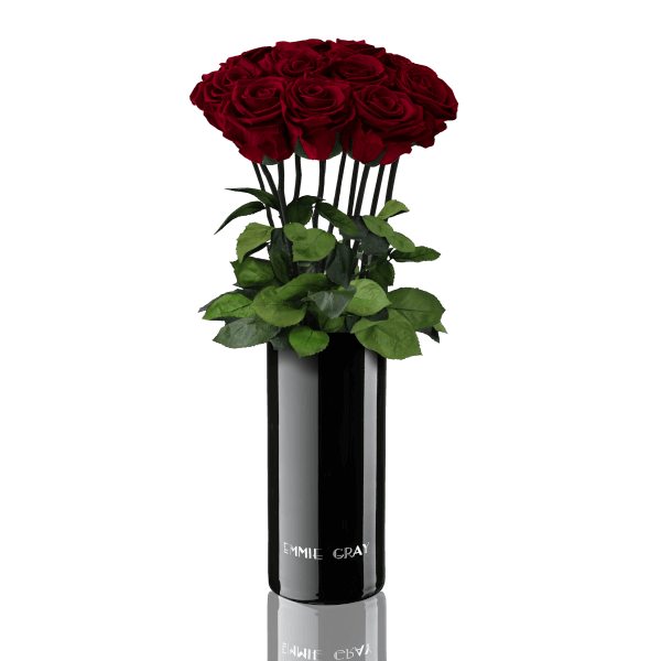 Classic Vase Set | Burgundy | 10 ROSES