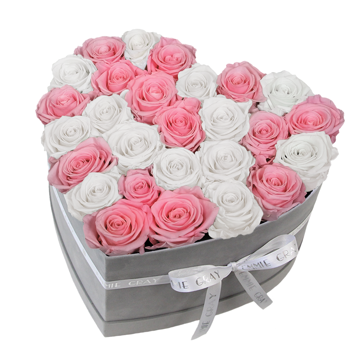 Classic Infinity Rosebox | Bridal Pink & Pure White | L