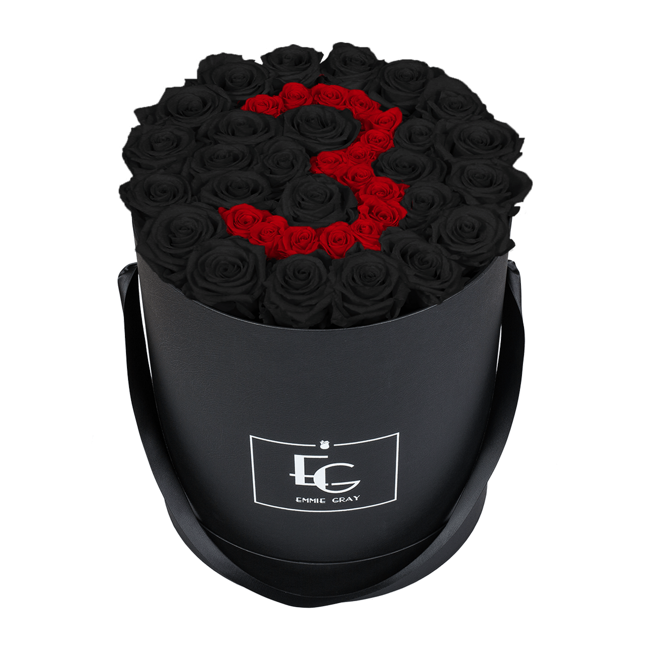 NUMBER INFINITY ROSEBOX | BLACK BEAUTY & VIBRANT RED | L