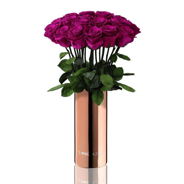 Classic Vase Set | Velvet Plum | 15 ROSES