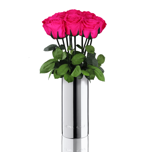 Classic Vase Set | Hot Pink | 10 ROSES