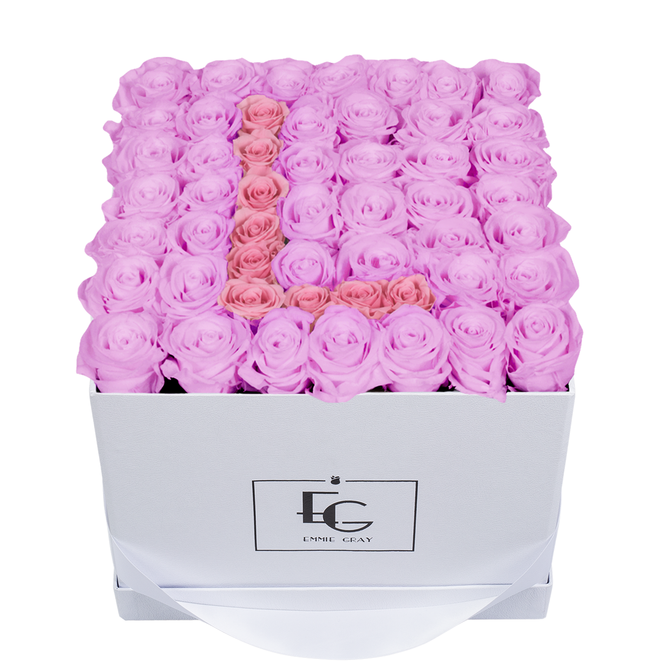 LETTER INFINITY ROSEBOX | BABY LILLI & BRIDAL PINK | L