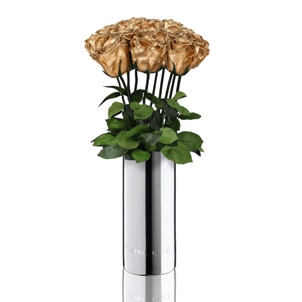 Classic Vase Set | Gold | 10 ROSES