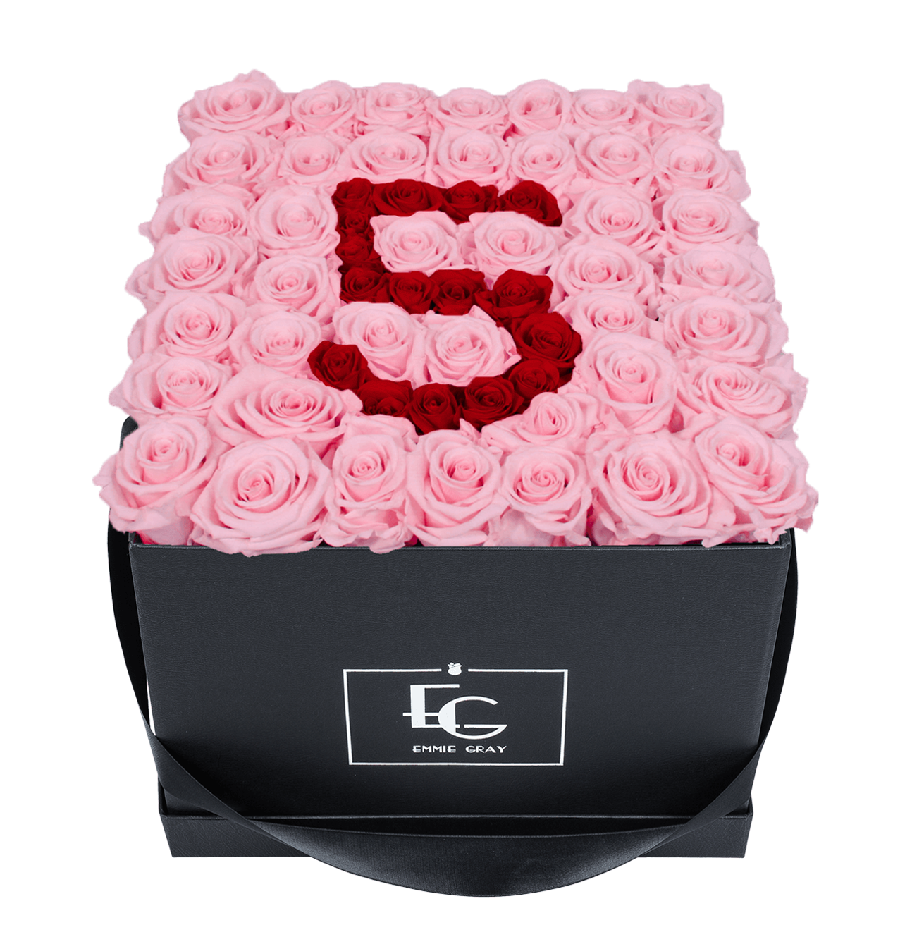 NUMBER INFINITY ROSEBOX | BRIDAL PINK & VIBRANT RED | L
