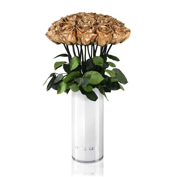 Classic Vase Set | Gold | 15 ROSES