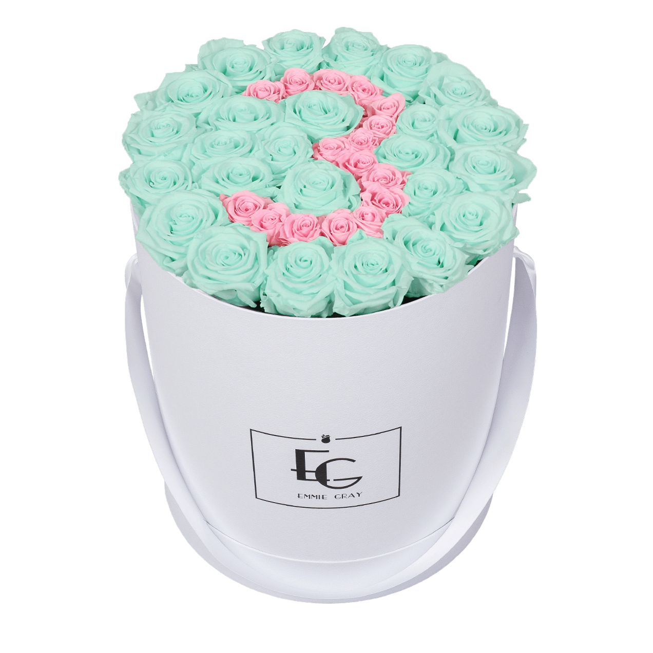 NUMBER INFINITY ROSEBOX | MINTY GREEN & BRIDAL PINK | L NUMBER INFINITY ROSEBOX | MINTY GREEN & BRIDAL PINK | L