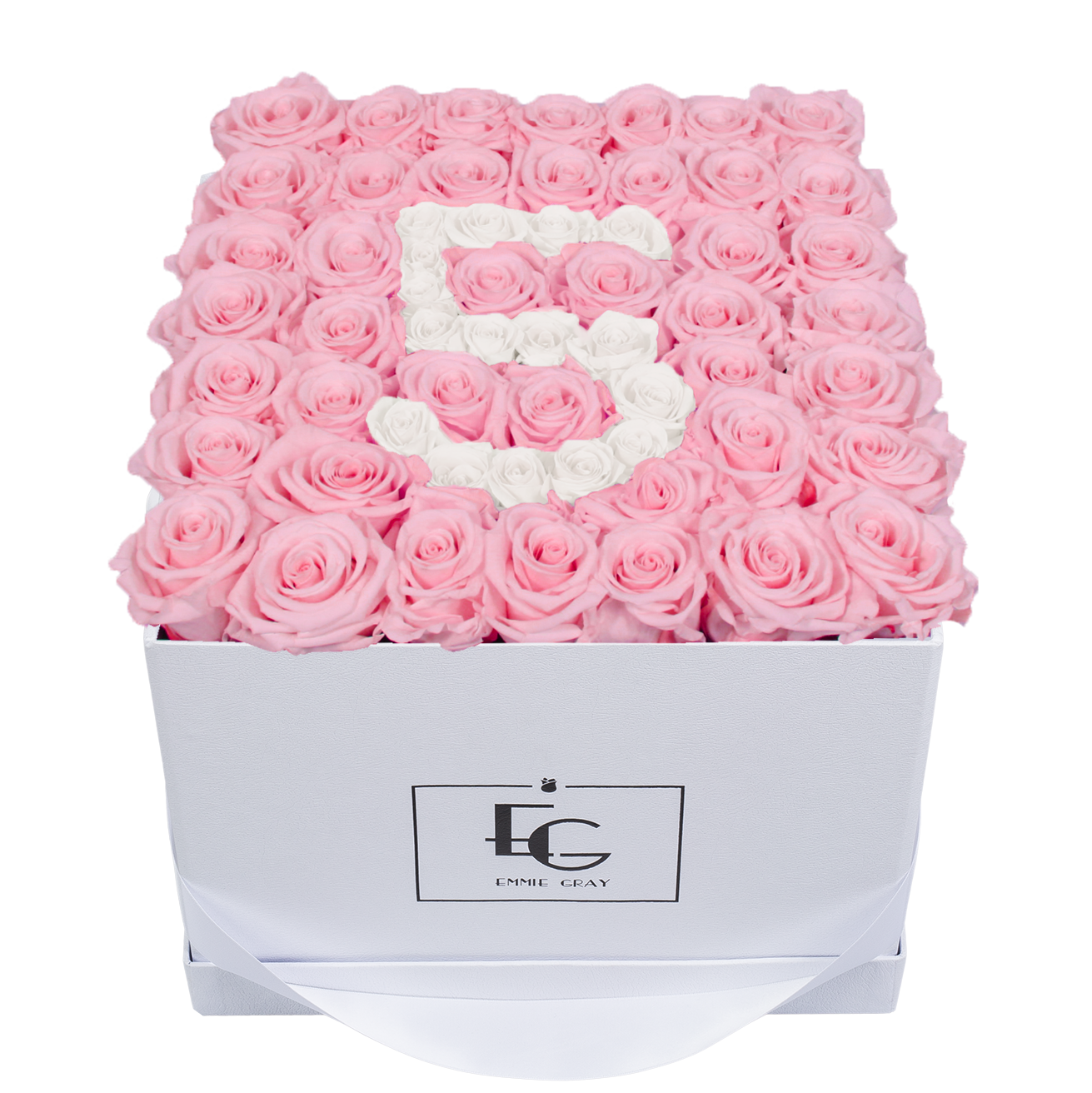 NUMBER INFINITY ROSEBOX | BRIDAL PINK & PURE WHITE | L