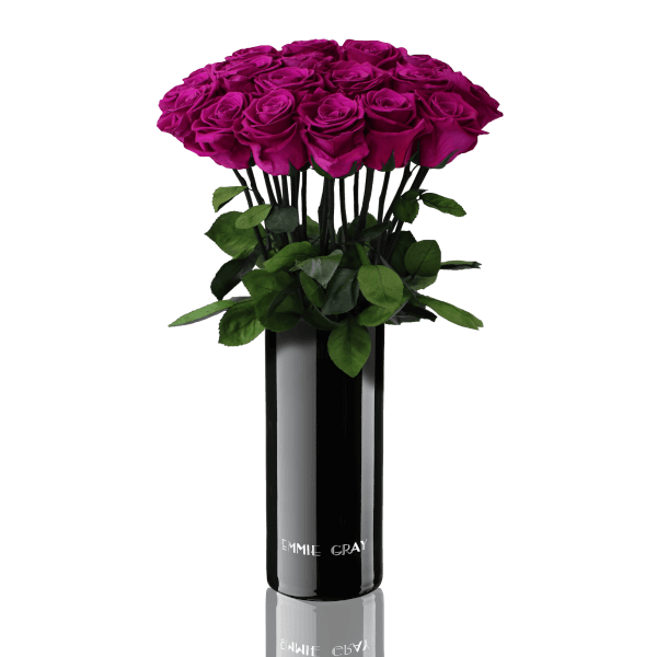 Classic Vase Set | Velvet Plum | 15 ROSES