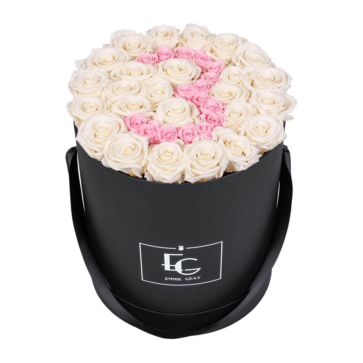 NUMBER INFINITY ROSEBOX | PURE WHITE & BRIDAL PINK | L
